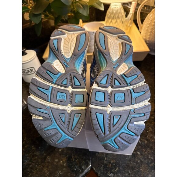 Asics Gel Blue & Gray Mesh Women's Running Shoes Size 8 - Picture 6 of 12